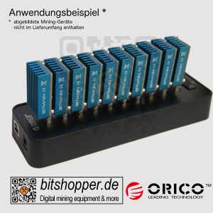 ORICO P10-U2 externer 10-fach USB 2.0 Mining HUB