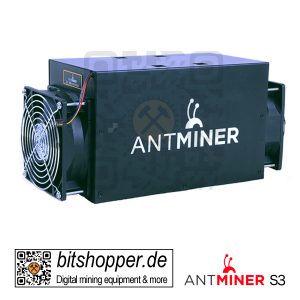 Bitcoin-Miner Bitmain AntMiner S3 ASIC Miner 441 GH/s
