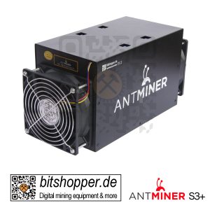 Bitcoin-Miner Bitmain AntMiner S3+ ASIC Miner 453 GH/s
