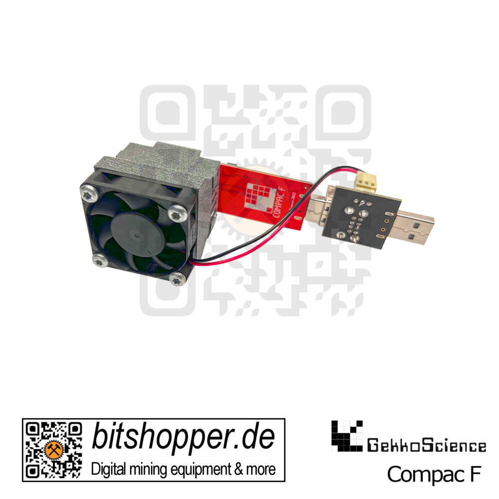Bitcoin USB-Stick Miner bitshopper GekkoScience Compac F 200 bis 350 GH/s