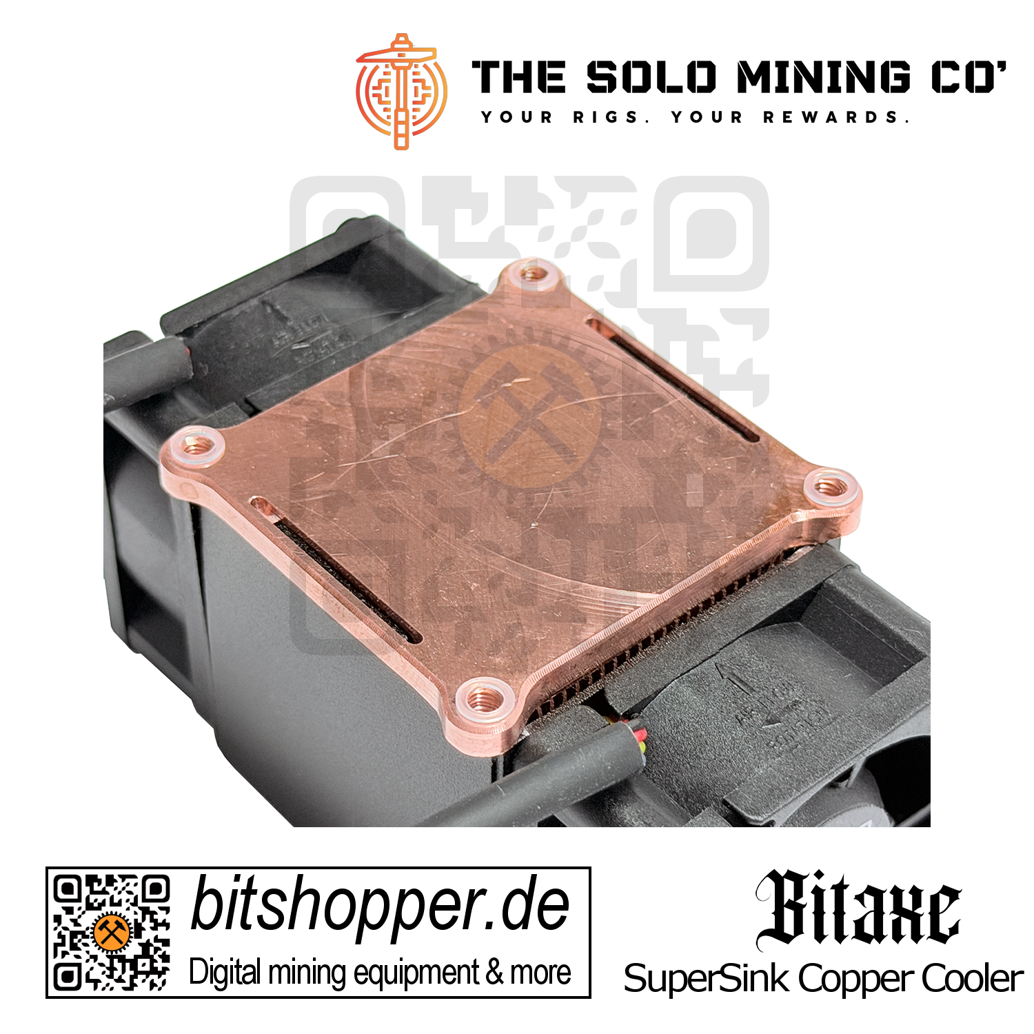 SuperSink dual fan copper heatsink rear