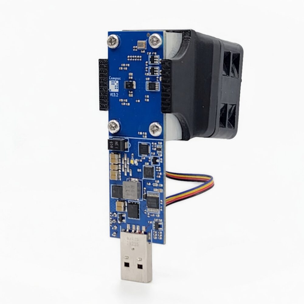 Bitcoin USB-Stick Miner Compac A2 Seitenansicht