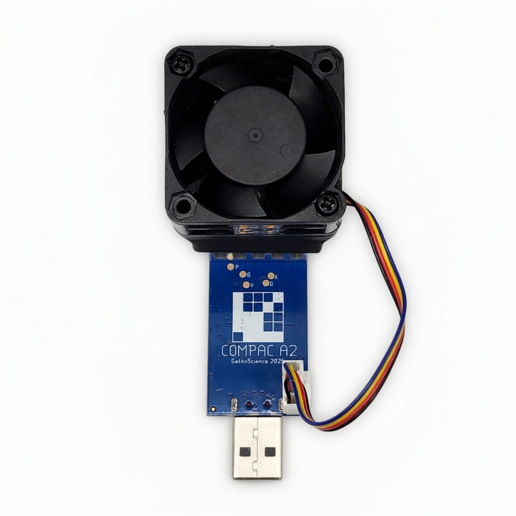 Bitcoin USB-Stick Miner Compac A2 Vorderseite